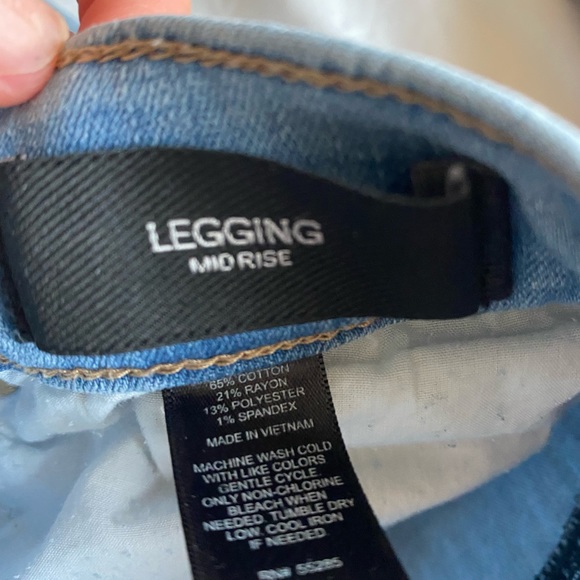 Express 00R mid rise skinny legging jean - Picture 2 of 3